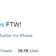 Screenshot of Tweet